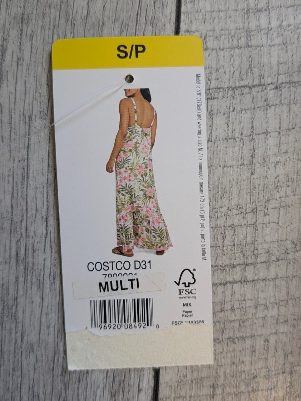 Hurley Pink Green Tropical Floral Empire Sleeveless Maxi Dress S Coastal Resort - Picture 12 of 15